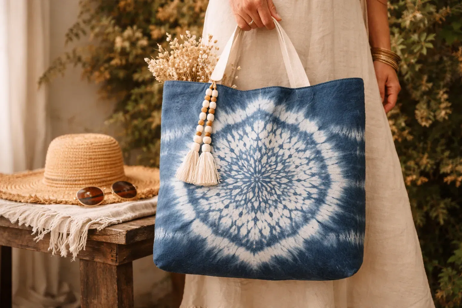Shibori tote bag- Homepage image